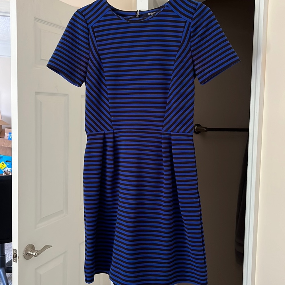 Black and blue dress